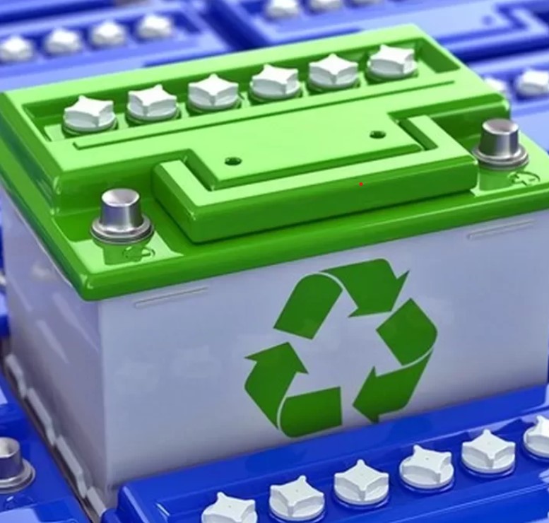 Desenho de uma bateria para reciclagem.